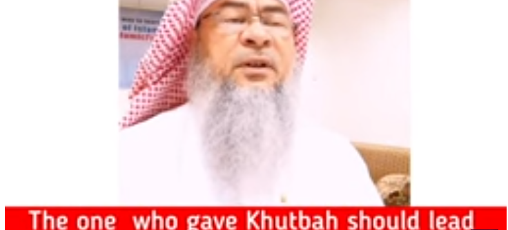 Must the one who gave khutbah lead the Friday prayer or can someone else also lead?