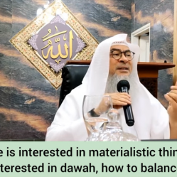 My wife is interested in materialistic things, I'm interested in dawah How 2 balance