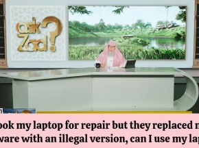 Took my laptop for repair but they replaced my software with an illegal version, can I use it?