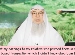 Lent my earrings to my relative who pawned them in interest loan which I didn't know, am I sinful?