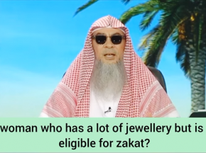 If a woman has a lot of gold jewellery but she is poor, is she eligible for zakat?