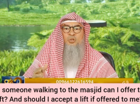 If I see someone walking to masjid, can I offer him lift? & should I accept lift?