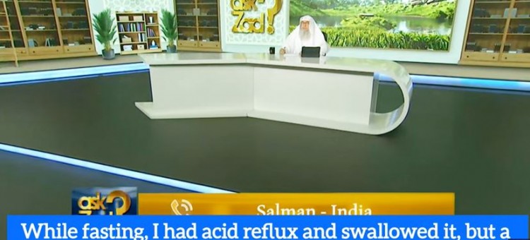 Had reflux, it reached the back of my mouth, I swallowed it, is my fast valid #Assim