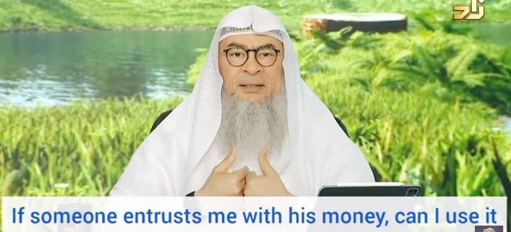 If someone entrusts me (Amanah) with his money, can I use it knowing I can pay back?