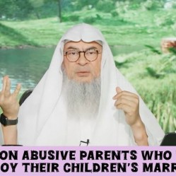 Controlling & abusive parents who destroy their children's lives (marriage) #islam
