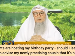 Parents hosting my birthday party, my newly practicing cousin would be there, should I stay?