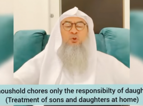 House chores only the responsibility of daughters? Treatment of sons daughters at home