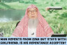 If he repents from zina but stays & goes out with his girlfriend Is repentance valid