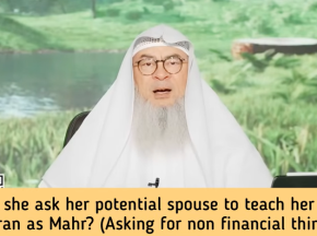 Can she ask him to teach her Quran or Hajj as Mahr (asking for non financial things)