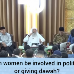 Can women be involved in politics or giving dawah?