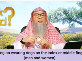 Ruling on wearing rings on the index and middle finger for both men and women