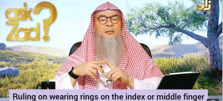 Ruling on wearing rings on the index and middle finger for both men and women