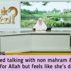She stopped talking to non mahram guy & changed intention for Allah, is this shirk?
