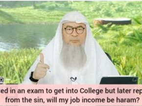 Cheated in exam to get into college but later repented, will my job income be haram
