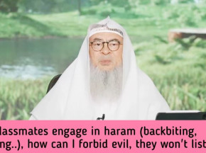 Classmates engage in haram (backbiting, cheating..) how can I forbid evil as they won't listen