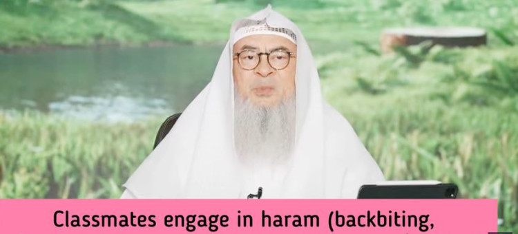 Classmates engage in haram (backbiting, cheating..) how can I forbid evil as they won't listen
