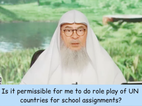 Is it permissible for me to do role play of UN countries for school assignment #islam