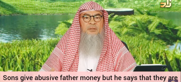 Son gives abusive father money but he says he's greedy & curses him, son sinful? curse valid?