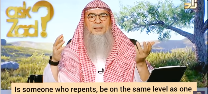 Is someone who repents be on same level as one who didn't sin at all, how is it fair