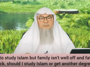 Want to study islam but family isn't well off, Do I study islam or get another degree?