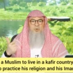 I am able to practice islam, my iman is fine, can I live in a kafir country?