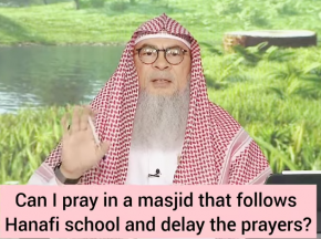 Can I pray in a Hanafi masjid that delays the prayers?