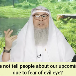 Should we not tell people about our upcoming events due to fear of evil eye?