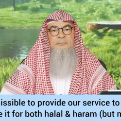 Is it permissible to provide services to people who would use it for halal & haram