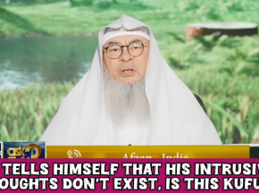 He gets intrusive thoughts about mocking Prophetﷺ He tells himself they don't exist Is it kufr