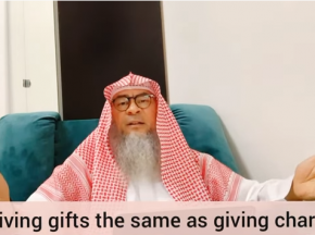 Is giving gifts the same as giving charity?