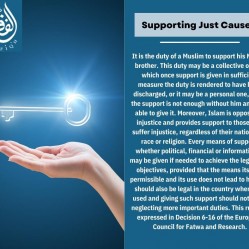 Supporting Just Causes