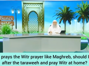 Imam prays witr like maghrib, should I leave after taraweeh & pray witr at home?