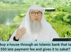 Can I buy a house through Islamic Finance that takes 50% late payment fee?