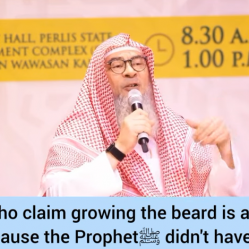 People who claim growing beard is cultural because Prophet ﷺ‎ didn't have Gillette!