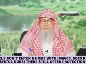 If Angels don't enter a home with images, does reciting ayat al kursi there still offer protection?