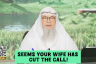 Seems your wife has cut the call!