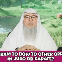 Is it haram (Shirk) to bow to the opponent in Judo Karate etc #islam #islamic #quran