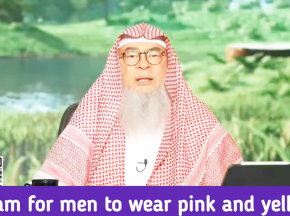 Is it haram for men to wear pink & yellow color #islam #islamic #quran #allah #sunnah