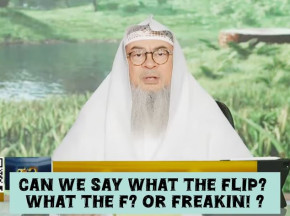 Can we say "What the flip? What the F?Freaking? Cuss words Profanity #islam #islamic