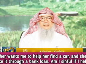 Mum wants me to find car that she would finance through bank loan, sinful if I help?