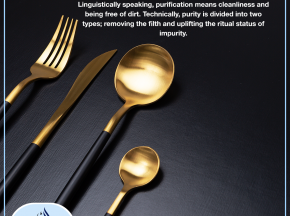 Utensils welded with gold or silver