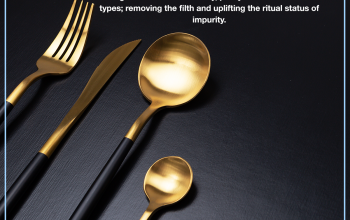 Utensils welded with gold or silver