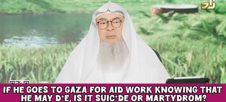 If he goes to G*za for aid work knowing he may d*e Is it martyrdom or su*cide #islam