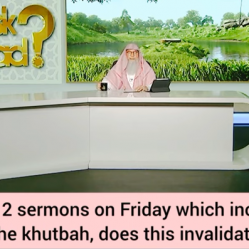 Masjid has 2 khutbah on Friday Arabic by imam & other person gives in local language