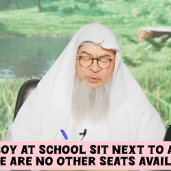 Can a boy sit next to a girl in class if there are no other options available #islam - assim al hakeem