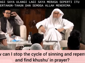 How can I stop the cycle of sinning & repenting and find khushu in prayer?