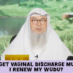 If I get vaginal discharge must I renew my wudu #islam #islamic #allah #quran #hijab