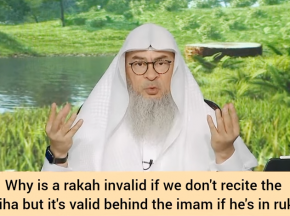 Why is a rakah invalid if we don't recite fateha but valid behind imam if he's in ruku