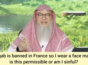 Niqab is banned in France 🇫🇷 so I wear face mask, permissible or am I sinful?