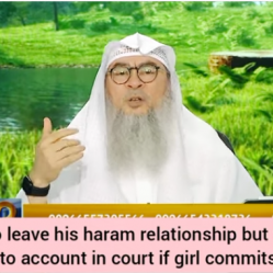 I want to end haram relationship but I might end up in jail if she commits suicide